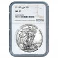 Certified Uncirculated Silver Eagle 2018 MS70 NGC