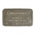 Engelhard Silver Bar 10 oz Bar - Wide Struck Pebble Back