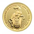 2021 1/4 oz. British Gold Coin Queenâ€™s Beast Greyhound of Richmond (BU)