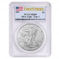 Certified Uncirculated Silver Eagle 2021 MS69 PCGS First Strike