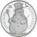 2023 Holiday Greetings Sweet Snowman 1oz Silver Round (X-2)