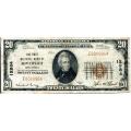 1929 $20 National Bank Note Riverside NJ Charter# 12984 VF