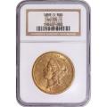 Certified $20 Gold Liberty 1858-S AU53 NGC