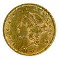 $20 Gold Liberty 1875-S AU
