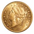 $20 Gold Liberty 1877 AU