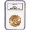 Certified $20 Gold Liberty 1883-S MS61 NGC