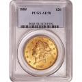 Certified US Gold $20 Liberty 1888 AU58 PCGS