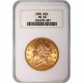 Certified US Gold $20 Liberty 1894 MS62 NGC