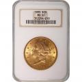 Certified US Gold $20 Liberty 1899 MS61 NGC