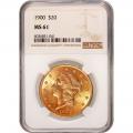 Certified US Gold $20 Liberty 1900 MS61 NGC 