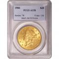 Certified US Gold $20 Liberty 1904 AU58 PCGS (B)