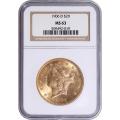 Certified $20 Gold Liberty 1906-D MS63 NGC