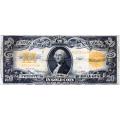 1922 $20 Gold Certificate Fine
