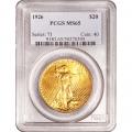 Certified $20 St. Gauldens 1926 MS65 PCGS