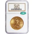 Certified $20 Gold St. Gaudens 1927 MS63 NGC CAC