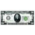 1928B $20 Federal Reserve Note AU