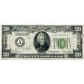 1928B $20 Federal Reserve Note Fine