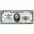 1929 $20 Federal Reserve Note Boston MA UNC