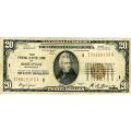 1929 $20 Federal Reserve Bank Note Minneapolis MN G-VG