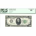 1934A $20 Federal Reserve Note UNC64 PCGS