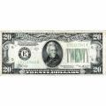 1934B $20 Federal Reserve Note F