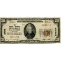 1929 $20 National Bank Note Baltimore MD Charter #2499 Fine