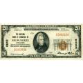 1929 $20 National Bank Note Milwaukee WI Charter #6853 F