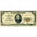 1929 $20 Federal Reserve Note Boston MA G-VG