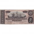 $20 1864 Confederate note Richmond VA UNC