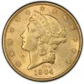 Early Gold Bullion $20 Liberty Almost Uncirculated