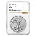 Certified Uncirculated Silver Eagle 2021 MS69 NGC Type 2