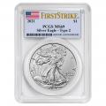 Certified Uncirculated Silver Eagle 2021 MS69 PCGS First Strike Type 2