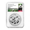2022 10 Yuan Silver China Panda NGC MS70 FR Panda Label