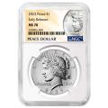 Certified Peace Silver Dollar 2023 MS70ER NGC