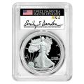 Certified Proof Silver Eagle 2023-W PR70 PCGS First Strike Emily Damstra Signed
