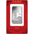 1oz PAMP Suisse 2023 Year of the Rabbit Silver Bar (In Assay)
