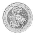 2023 British Royal Mint Tudor Beast 10oz Silver Yale of Beaufort