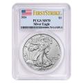 Certified Uncirculated Silver Eagle 2024 MS70 PCGS First Strike