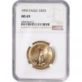 Certified American $25 Gold Eagle 1992 MS69 NGC