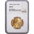 Certified American $25 Gold Eagle 1993 MS69 NGC