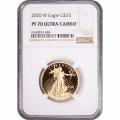 Certified Proof American Gold Eagle $25 2020-W PF70 NGC