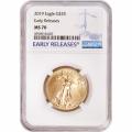 Certified American $25 Gold Eagle 2019 MS70 NGC Early Releases