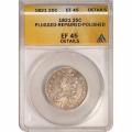Certified Bust Quarter 1821 EF Details ANACS plugged