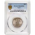 Certified Standing Liberty Quarter 1917 Type I MS63FH PCGS
