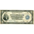 1918 $2 Federal Reserve Bank Note New York NY VG