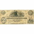 New Jersey Middletown Point 1858 $2 Farmers & Merchants Bank G