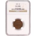 Certified 2 Cents 1872 VG10 NGC
