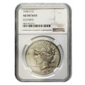Certified Peace Silver Dollar 1934-S AU Details NGC