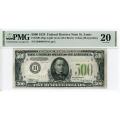 1934 $500 Federal Reserve Note VF20 PMG