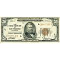 1929 $50 Federal Reserve Bank Note San Francisco CA F